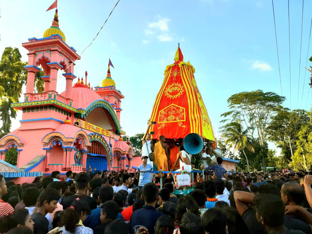 শ্রীশ্রী রুপ সনাতন স্মৃতি তীর্থে উল্টো রথ যাত্রা অনুষ্ঠিত