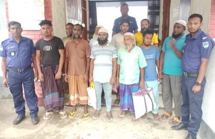 নড়াইল সদর থানা পুলিশের অভিযানে জামায়াতে ইসলামী’র কর্মীসহ গ্রেফতার ৯