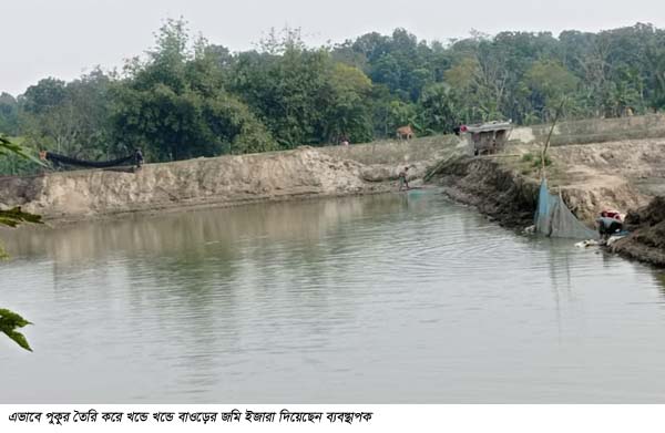চৌগাছায় সরকারি মর্জাদ বাওড়ের জমি লিজ দিয়ে খাচ্ছেন ব্যবস্থাপক!