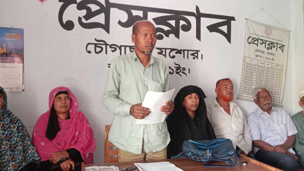 চৌগাছায় পিতার মৃত্যু নিয়ে এবার ছেলের পাল্টা সংবাদ সম্মেলন