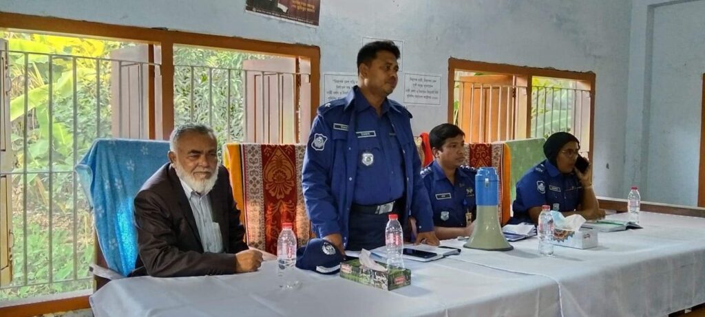 নড়াইলের কালিয়ায় শান্তিপূর্ণ ইউপি নির্বাচন করার লক্ষ্যে, পুলিশের মতবিনিময় সভা