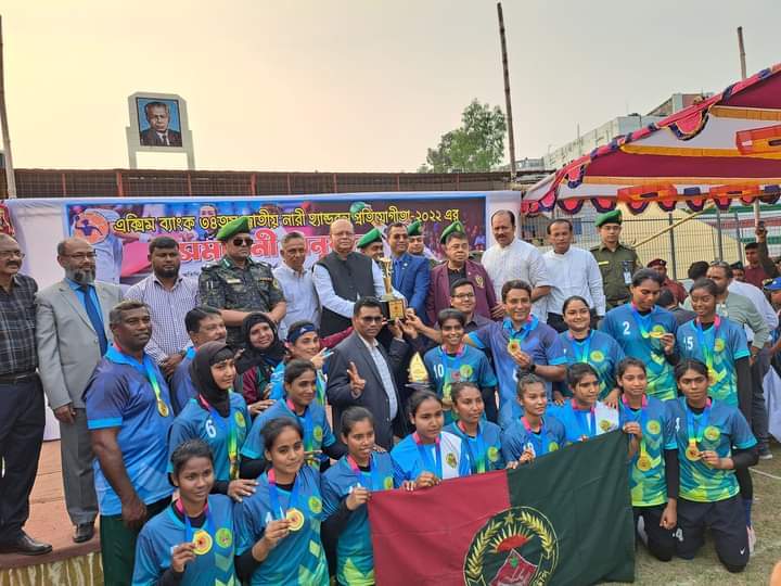 জাতীয় নারী হ্যান্ডবলে আবারও বাংলাদেশ আনসার চ্যাম্পিয়ান