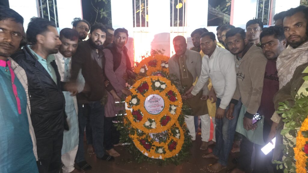 অভয়নগরে স্বেচ্ছাসেবক দলের উদ্যোগে ২১শের ভাষা শহীদদের প্রতি শ্রদ্ধাঞ্জলি অর্পণ